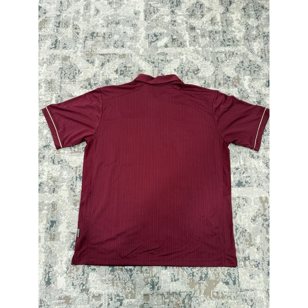 Nike‎ Dri-Fit Florida State University Striped NCAA Football Polo Shirt Men's XL